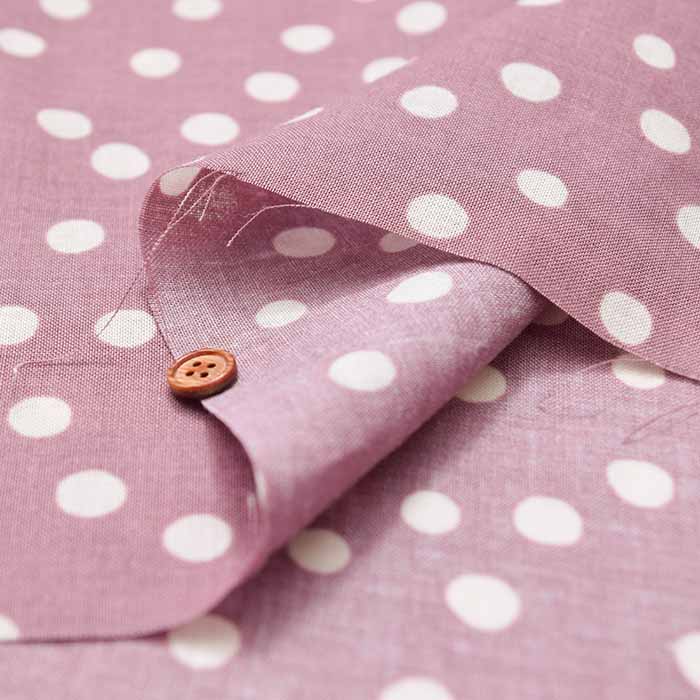 Angel Soft 60 Linen Printed Fabric Dot - nomura tailor