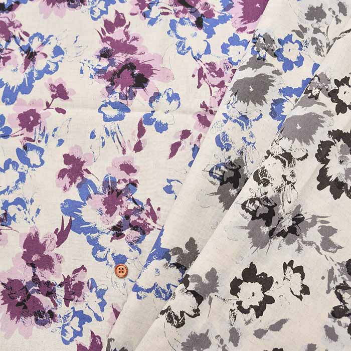 C/L Cambric printed fabric Flower - nomura tailor