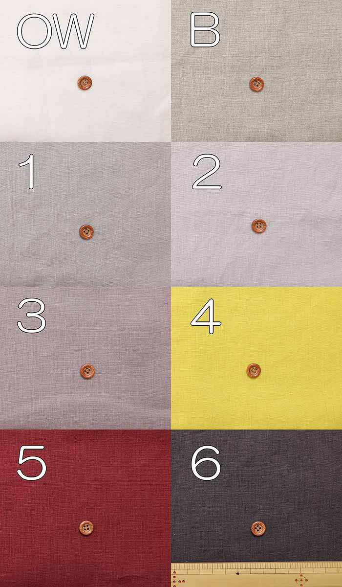 60 Linentan Blur Washer plain (warm color) - nomura tailor
