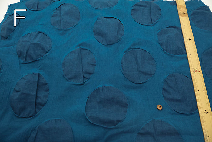 Cotton Nobility Ripple Fabric - Dot pattern - nomura tailor