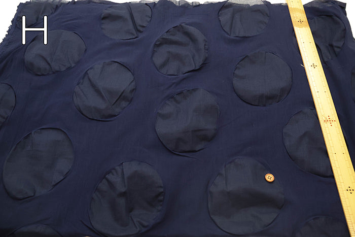 Cotton Nobility Ripple Fabric - Dot pattern - nomura tailor