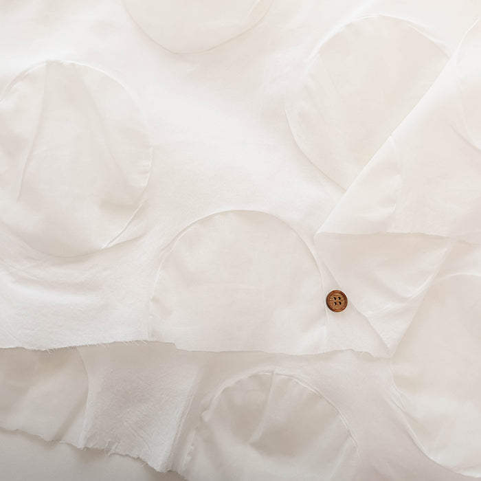 Cotton Nobility Ripple Fabric - Dot pattern - nomura tailor