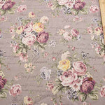 C/L Canvas Printed Fabric Rococo-style English Flowers - nomura tailor