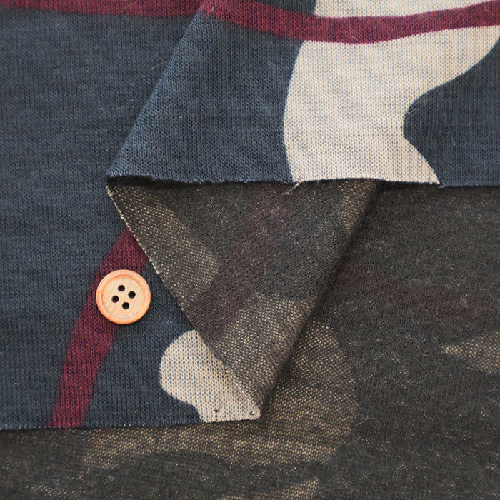 Tencel Reversible Knit Print Fabric - Motif - nomura tailor