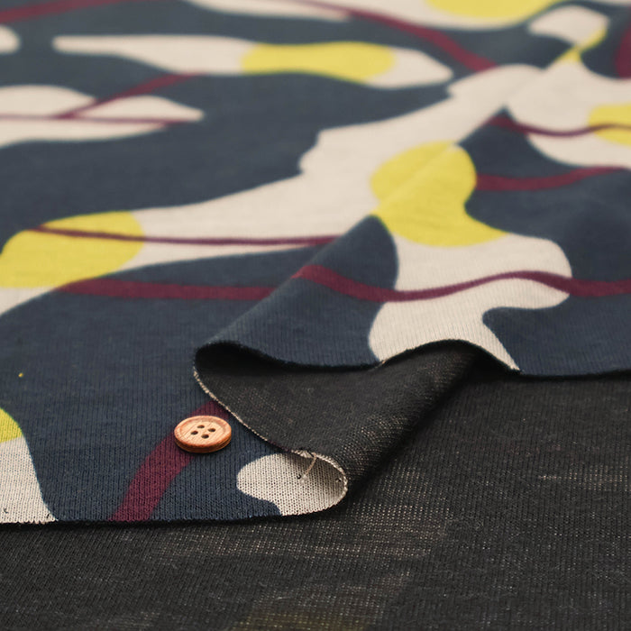 Tencel Reversible Knit Print Fabric - Motif - nomura tailor