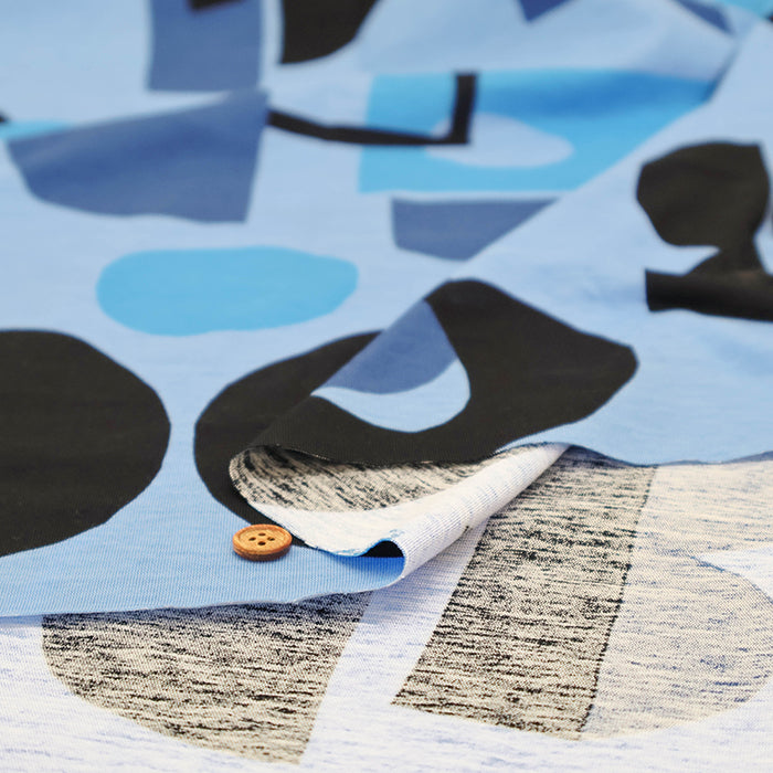 SZ Jersey Supima Cotton Printed Fabric - Motif - nomura tailor