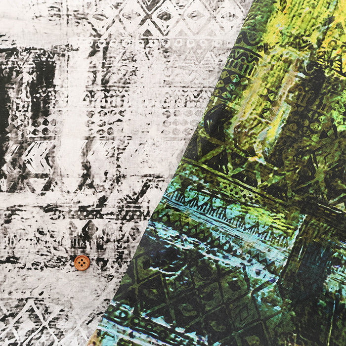 C/L Lawn Printed Fabric - Mosaic - nomura tailor