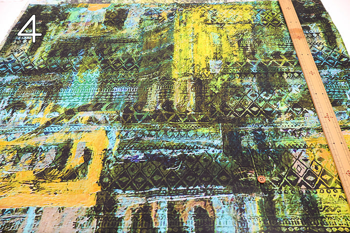 C/L Lawn Printed Fabric - Mosaic - nomura tailor