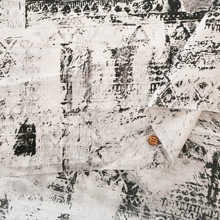 C/L Lawn Printed Fabric - Mosaic - nomura tailor