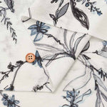 Cotton high-twisted SZ jersey printed fabric Flora - nomura tailor