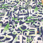 W Mercerized Cotton Jersey Knit Printed Fabric - Art - nomura tailor