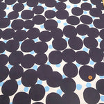 W Mercerized Cotton Jersey Knit Printed Fabric - Dots - nomura tailor