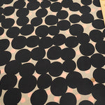 W Mercerized Cotton Jersey Knit Printed Fabric - Dots - nomura tailor