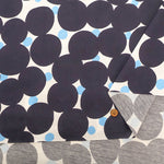W Mercerized Cotton Jersey Knit Printed Fabric - Dots - nomura tailor