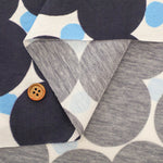 W Mercerized Cotton Jersey Knit Printed Fabric - Dots - nomura tailor