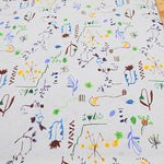 Cotton 30SZ Jersey Knit Printed Fabric [Cellulose Blend] - Flower - nomura tailor