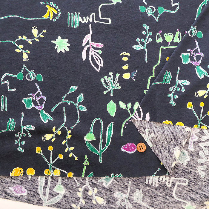 Cotton 30SZ Jersey Knit Printed Fabric [Cellulose Blend] - Flower - nomura tailor
