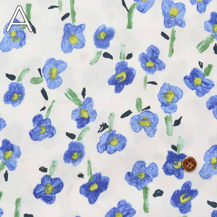 Cotton 66SZ jersey printed fabric Flower - nomura tailor