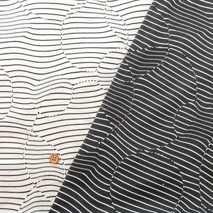 T/C Jacquard Knit Fabric - Zigzag - nomura tailor