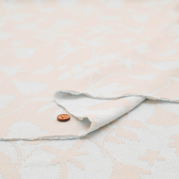 Double-Sided Jacquard Knit Fabric - Flower - nomura tailor