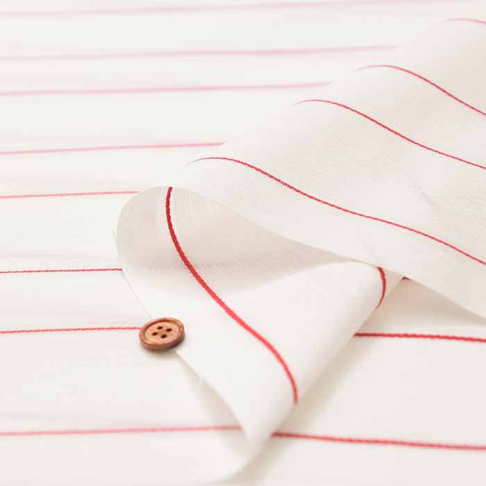 Silk cotton fabric Striped - nomura tailor