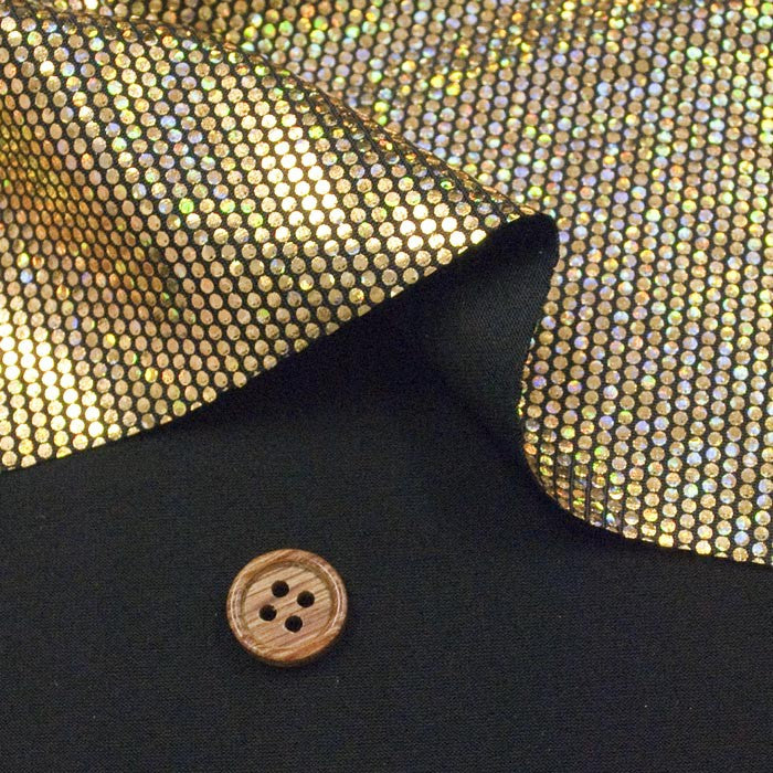 Stretch fabric hologram dot plain - nomura tailor