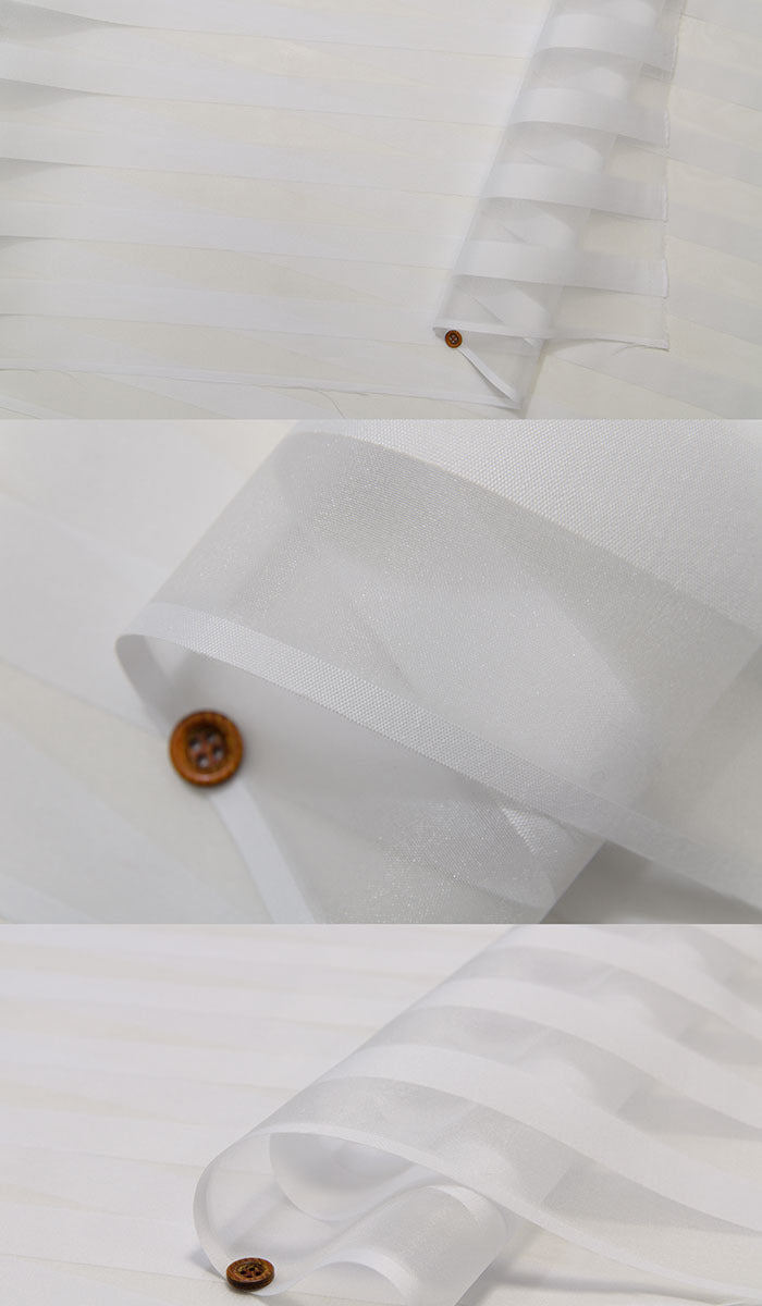 Polyester Organdy Fabric Border - nomura tailor