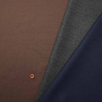 Polyester Stretch Saxony Fabric Plain - nomura tailor