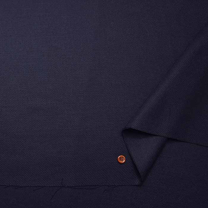 Polyester Stretch Saxony Fabric Plain - nomura tailor