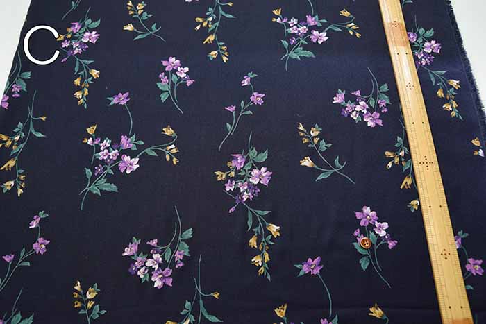 Polyester Viera Printed Fabric Botanical - nomura tailor