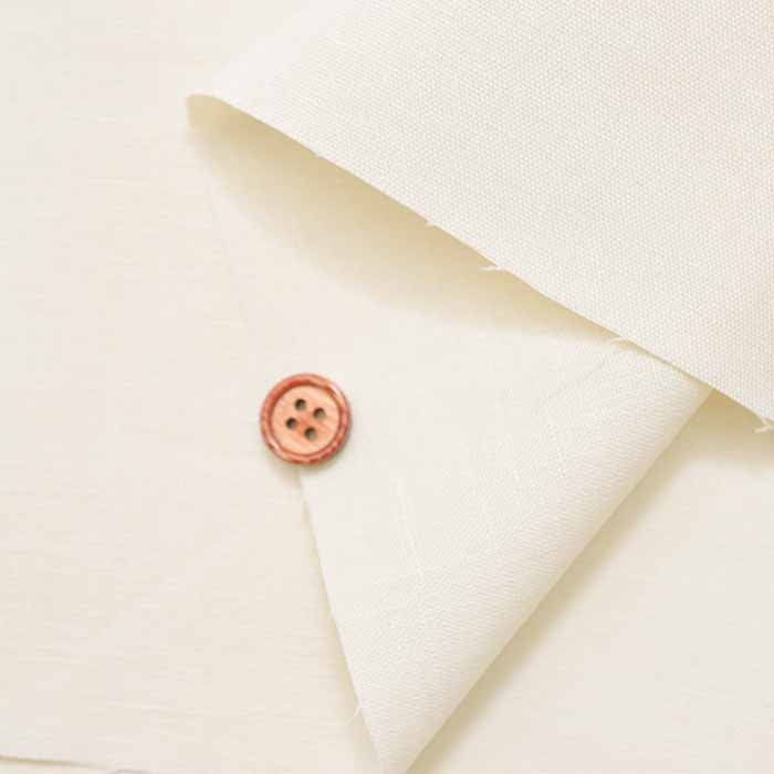 Estelle blend linen stretch fabric Solid - nomura tailor