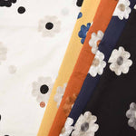 Made in China Slub Cotton Embroidery Fabric - Simple Flower - nomura tailor