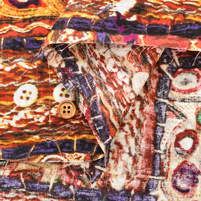 Made in China Linen Printed Fabric - Ethnic - nomura tailor