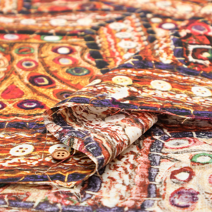 Made in China Linen Printed Fabric - Ethnic - nomura tailor