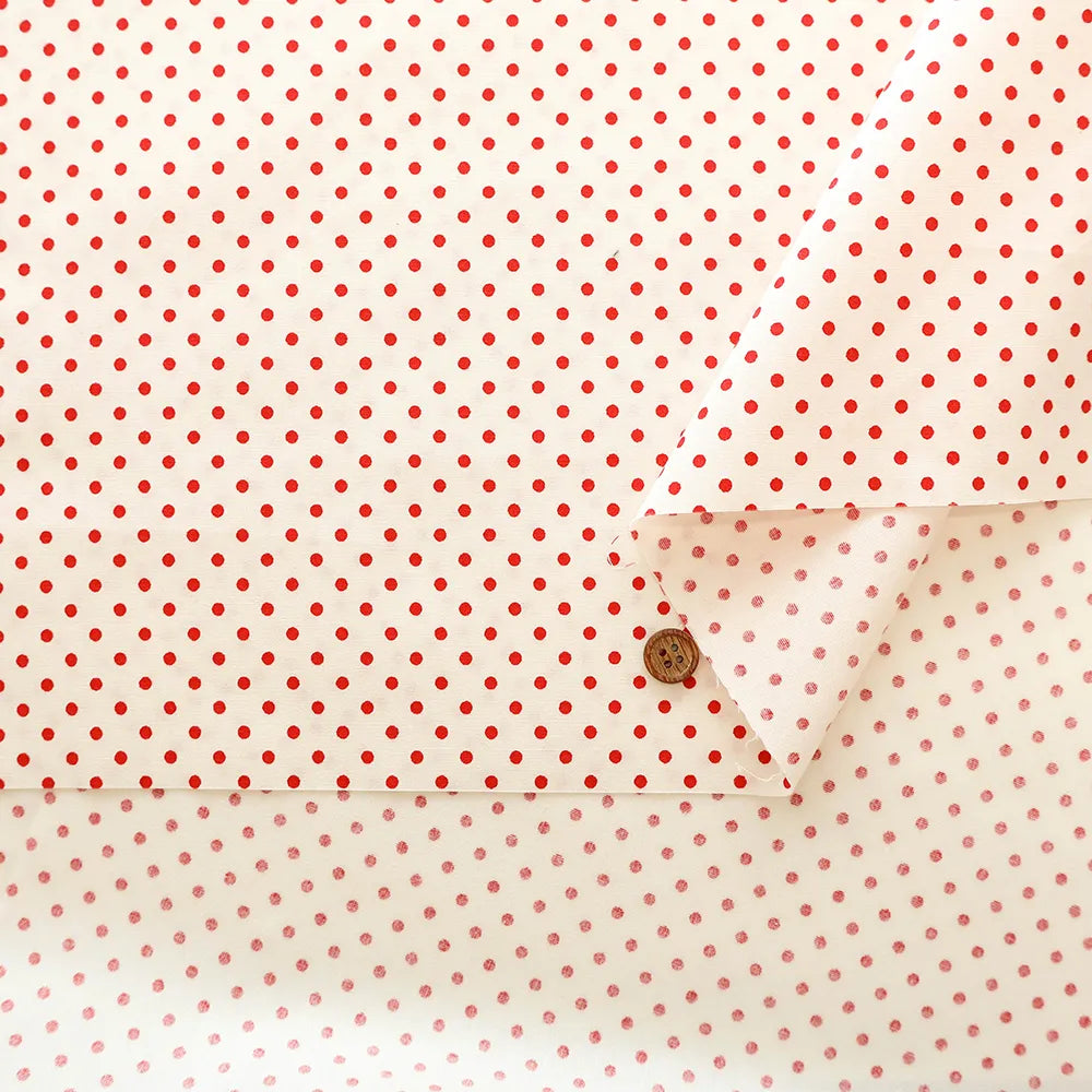 Cotton Broad Printed Fabric - Dot - nomura tailor