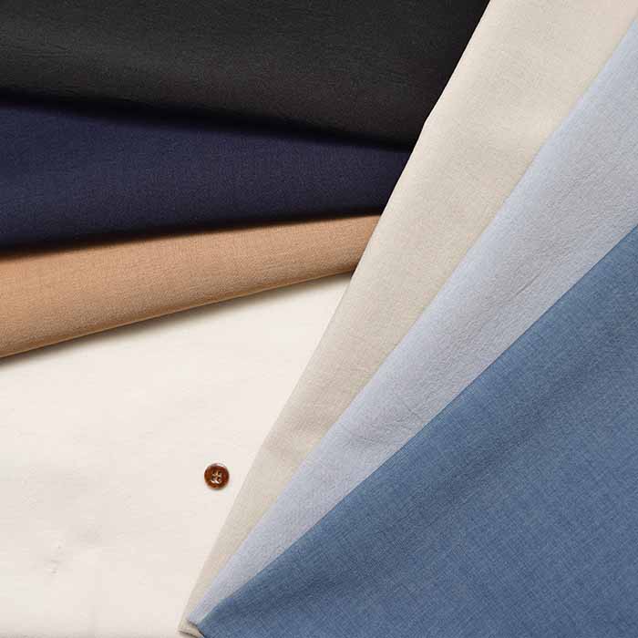 UV processing, cool contact feeling, quick drying, linen-like quasar fabric, solid color - nomura tailor