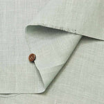 Olive oil processed 25/1 soft linen twill fabric, solid color - nomura tailor