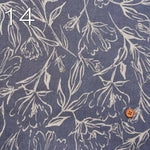 Angel soft 60 linen printed fabric Flower - nomura tailor