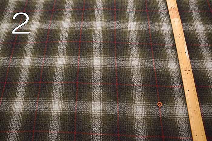小物 SQUARE WOOL GAUZE STOLE/GRAGE-CHECK Wool Gauze Check Fabric | nomura tailor