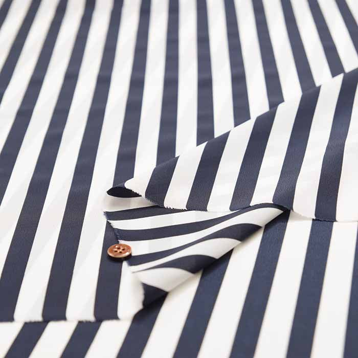 Polyester de chine printed fabric Stripe - nomura tailor