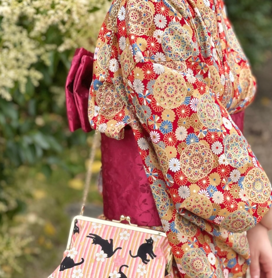 Cotton Muslin Lame (Glitter) Fabric - Chrysanthemum Mandala - nomura tailor