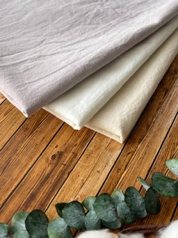 Manyo Cotton Muslin Triple-Washed Fabric – Solid Color - nomura tailor