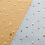 Cotton Twill Embroidered Fabric - Mini Flowers - nomura tailor