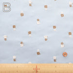 Cotton Twill Embroidered Fabric - Mini Flowers - nomura tailor