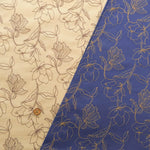 Cotton Broad Embroidered Fabric - Flowers - nomura tailor