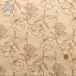 Cotton Broad Embroidered Fabric - Flowers - nomura tailor