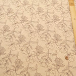 Cotton Broad Embroidered Fabric - Flowers - nomura tailor