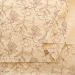 Cotton Broad Embroidered Fabric - Flowers - nomura tailor
