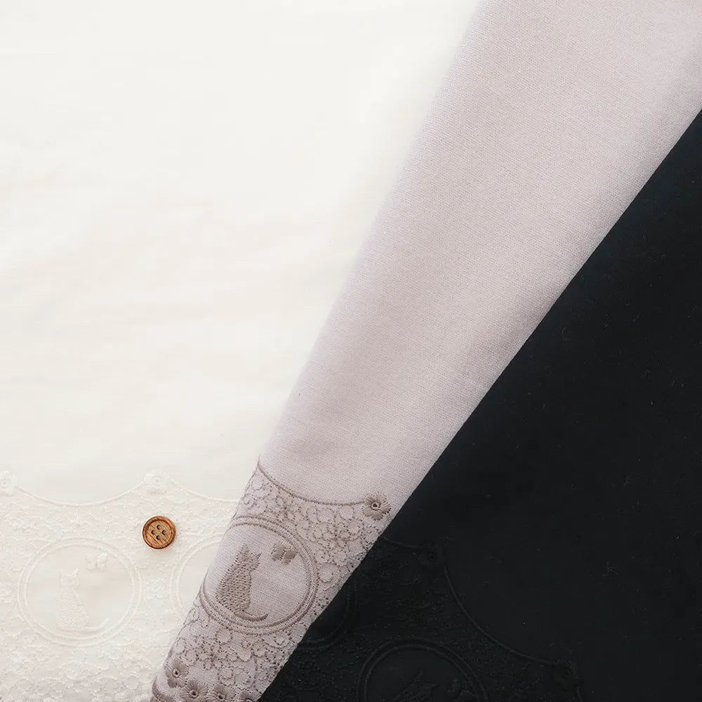 Made in China Cotton Cambric Scallop Lace Fabric -Cat - nomura tailor