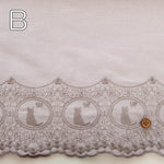 Made in China Cotton Cambric Scallop Lace Fabric -Cat - nomura tailor